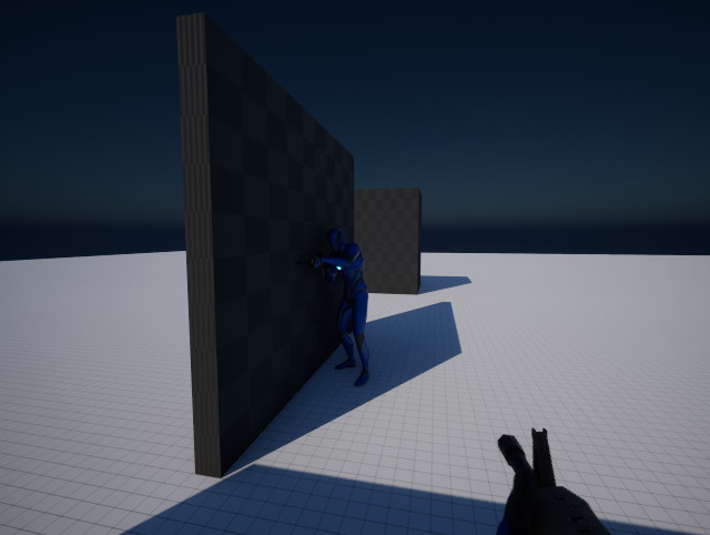 Client 2 sees the wall lean